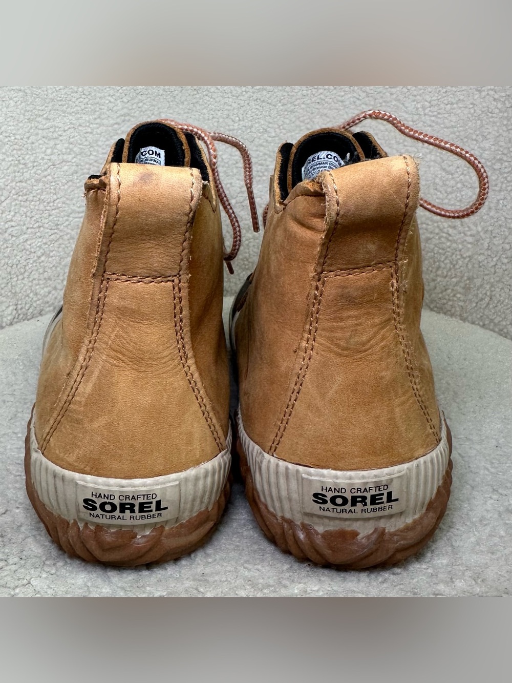 SOREL Out N About Waterproof Duck Boots Rain Snow Winter Brown Black Outdoor 9.5 - Picture 5 of 12